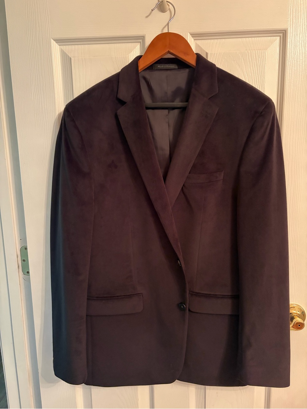 Men's Classic Velvet Blazer - Black